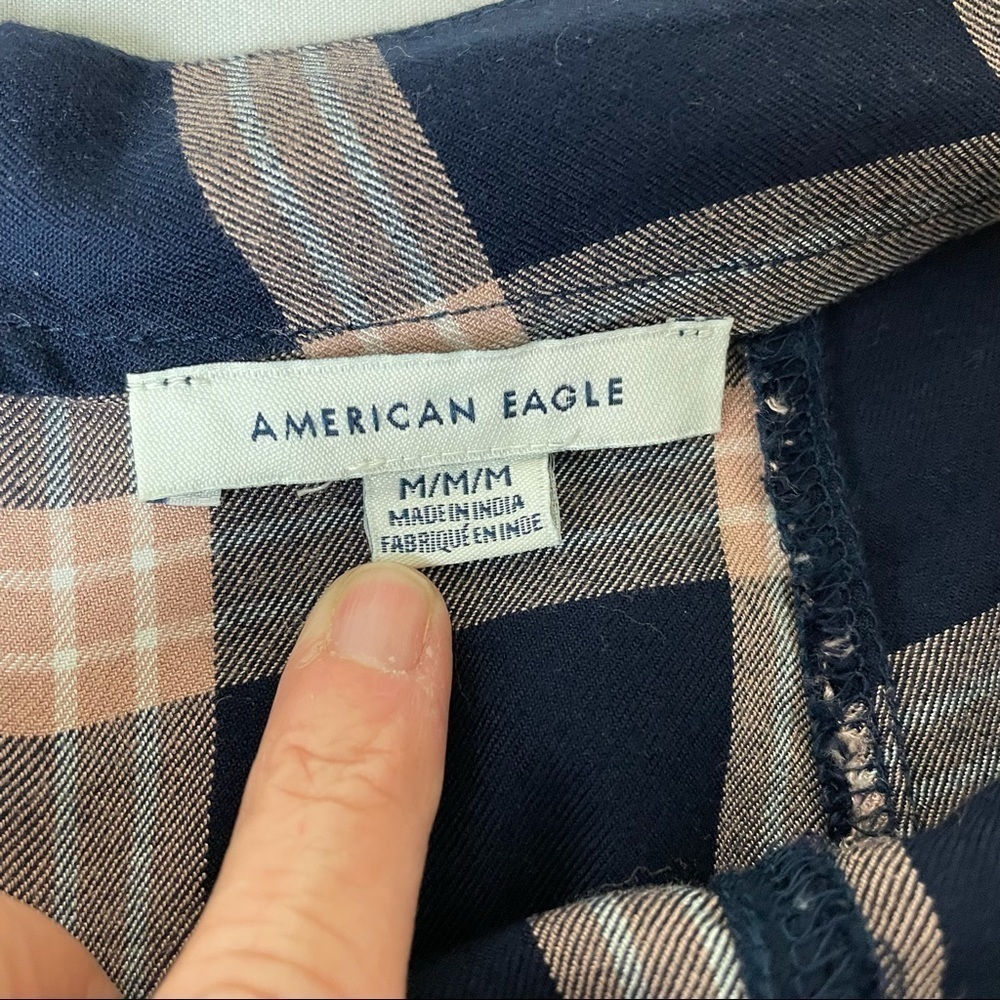 American Eagle Plaid Zippered Pleated Skirt - Picture 5 of 6